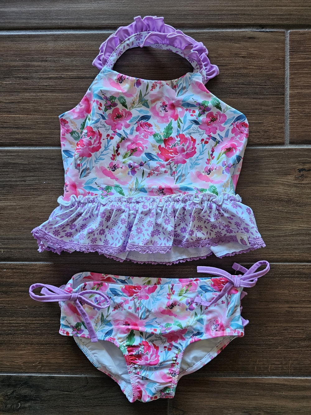 Cheeky Plum Selah Tankini Swimsuit In Sakura Blossom